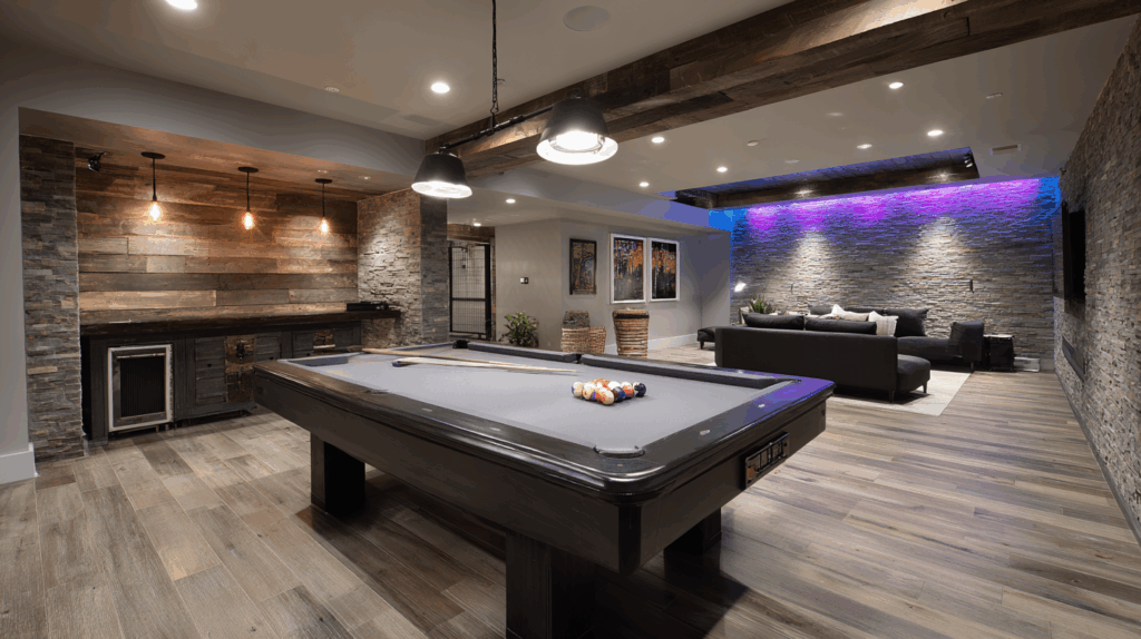 Entertainment and Game Room Basements