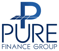 Pure Finance Group logo, a professional financial services company specializing in investments, loans, and financial planning solutions.